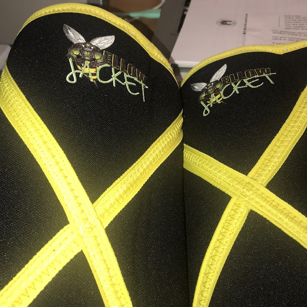 Titan Yellow Jacket Knee Sleeves